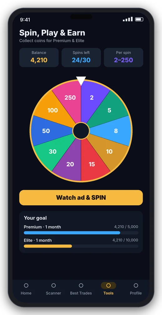 Spin and earn coins